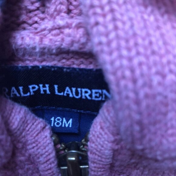 Ralph Lauren Polo 18M Zip Up Cardigan Sweater - Picture 4 of 6